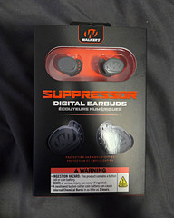 Walker’s Suppressor Earbuds – 25dB NRR Hearing Protection with HD Sound, 36-Hour