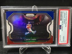 2020 Panini Prizm Red/White/Blue Prizm LEBRON JAMES #1 PSA 10 GEM MINT