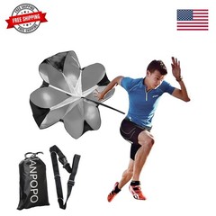 Running Speed Training 56″ Parachute with Adjustable Strap, Free Carry Bag. S…
