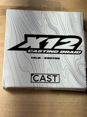 CAST X12 Casting Braid Line 12lb 330yds New
