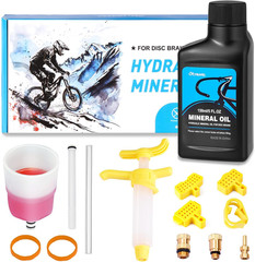 Brake Bleed Kit for SHIMANO MTB Disc Brakes w/ Mineral Oil, Funnel, Syringe