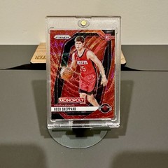 2024-25 Prizm Monopoly Reed Sheppard RC Rookie Red Wave Prizm SP Color Match #72
