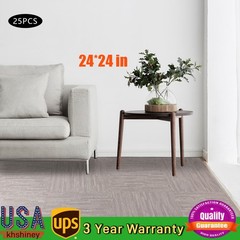 25 PCS Thick Printed Foam Tiles Exercise Tiles Mat Wood Grain Flooring Tiles