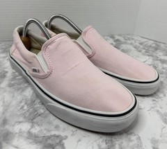 Vans Classic Slip-On LightPink Canvas Sneakers Women’s Size 10.5 Or Men’s Size 9