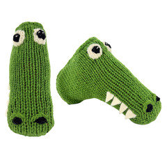 Alligator Knit Blade Putter Cover With Magnetic Closure Sunfish Golf