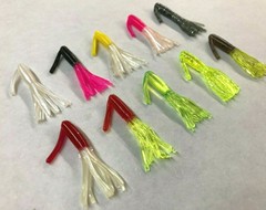 2″ Solid Head Weedless Crappie Tube Jigs, 50 pack, Choose Color, USA Made 1.75″