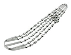 NEW! Original 17″ Long Steel Lowrider All Twisted Seat Pan In Chrome.