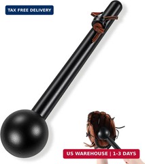 Hollowfly Baseball & Softball Glove Mallet-12 Inch Wooden Hammer with Leather Ro