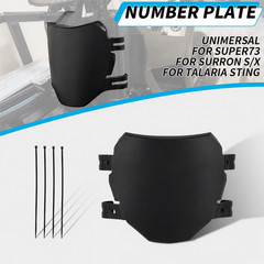ODI Black Number Plate With Zip Ties For Downhill MTB’s