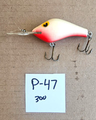 Vintage Poes Wooden, Cedar – 300 Crankbait – 1 Bait = POES – # P-47
