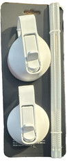BPA-Free Straw Lid Set for Wide Mouth Bottles, Flip Lock, Dishwasher Safe