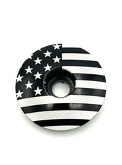 American Flag – Threadless Bicycle Headset Stem Cap 1 1/8 USA Black