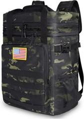 40 Cans Tactical Cooler Backpack Leakproof Insulated Waterproof Picnic Lunch Bag