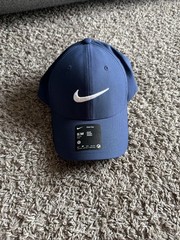 NWT Nike Club Cap Structured Swoosh Golf Hat Midnight Navy Size S/M FB5625 410