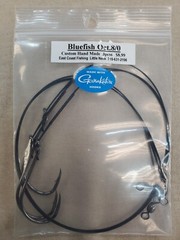 CUSTOM HAND TIED BLUEFISH GAMAKATSU OCTOPUS HOOKS WITH 18″ 50LB WIRE LEADER