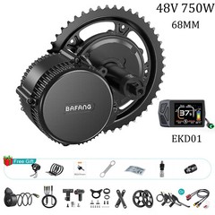 48V750W Bafang Mid Drive Motor Kit BBS02B 68-73mm Electric Bike Conversion Kit