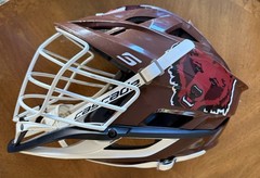 Cascade S Lacrosse Helmet Medium to Large Brown University Ivy League
