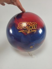 Storm Phaze III Pearl Hybrid Bowling Ball 15 lb 5 oz Red Blue Symmetrical Core