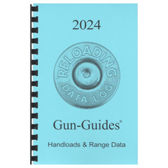 Reloading Data Log Book Gun-Guides® 2024 for load & range data 8.5″x 5.5″