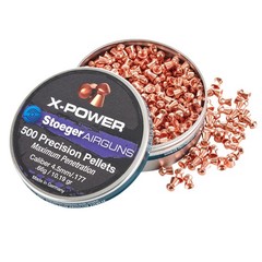 X-Power Maximum Penetration Copper Coated Lead Dome Point Pellets, .177 Calib…