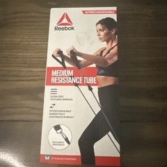 REEBOK Elastic Fitness Medium Tube Resistance Band Gym Equipment