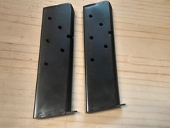 2 Colt 1911 45acp Original 7rd. Magazines