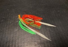 10pk Poison Tail Jigs w/skirts 1/4 or 3/8oz Nuclear Chicken Mustad SICKLE HOOKS
