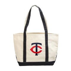 Logo Brands 517-67C Minnesota Twins Canvas Tote