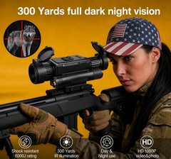 Night Vision Scope – 300 Yard Range – Ready To Mount – Rechargeable – 5 X Zoom