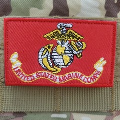 UNITED STATES MARINE CORP Tactical Morale Patch Hook and Loop