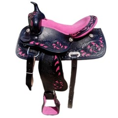 Premium Leather Western Barrel Racing Horse Saddle Size 14″ To 18″ Inches Seat.