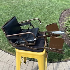 Vintage 60’s-70’s SCHWINN Bicycle Rear-Mount Child Safety Seat. Bronze/Brown