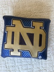 Bettinardi Notre Dame Mallet Putter Head cover, magnetic closure