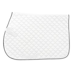 Tough 1 Equitare Square Quilted Cotton Comfort English Saddle Pad – White