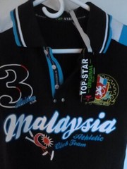 Malaysia Jersey # 3 ASIDEN CLUB TEAM JERSEY POLO TYPEMEN’S SIZE LARGE NWT