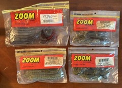 Lot Of 4 ZOOM Super Salt Plus Soft Baits • Big Dead Ringer • Centipede • Lizards