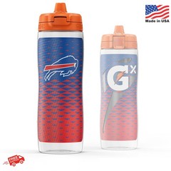 Gatorade Gx NFL Non-Slip Squeeze Bottles, 30 fl oz, Gx Hydration System