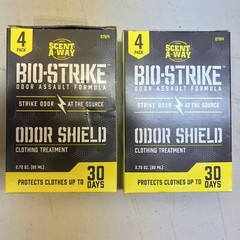 Lot Of 2 Boxes Of 4 Packs Scent-A-Way Bio-Strike Laundry Rinse Aid Odor Shield