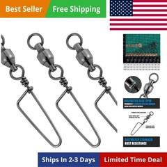 Fishing Snap Swivels Ball Bearing Swivels Fishing Tackle Saltwater & Freshwat…