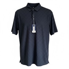 Boston Scott GEN 1, Mens Golf Polo NWT Gray Houndstooth XXL, Anti Wrinkle UPF