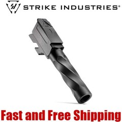 Strike Industries Spiral Fluted 9mm Match Barrel for Glock 43 -Black Nitride