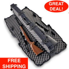 Plano SXS PillarLock Double Scoped Rifle Hard Case W/ Heavy Duty Latches Black
