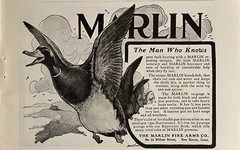 1901 Marlin Shotguns Antique Print Ad New Haven CT Duck Hunting Rifles Firearms