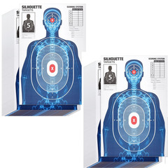 50 Pcs Human Silhouette Large Paper Shooting Range Targets, 25×38 inch