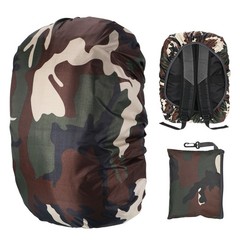 Waterproof Backpack Rain Cover, 15L-25L Backpack Cover [Camouflage]