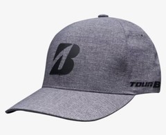 BRIDGESTONE GOLF MENS TOUR B DELTA FLEXFIT FITTED CAP HAT L/XL MELANGE BLUE 1981