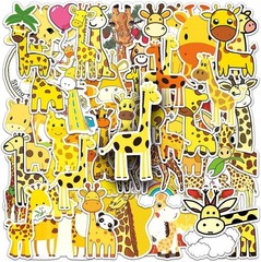 Giraffe Stickers |50 Pcs Giraffe Waterproof Vinyl Decals for Water Bottles Lapto