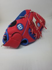 Wilson A200 All Position T-Ball 10 Inch Glove Red And Blue 2-6 Year Olds NEW RH