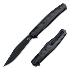 BOKER PLUS Modern Stockman EDC Folding Knife Nitro-V Micarta Clip Black 01BP0034