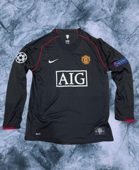Manchester United 2007/08 Away Black Long Sleeve – Ronaldo #7